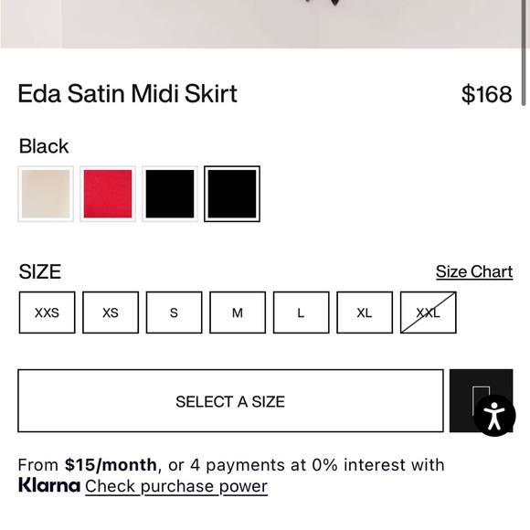 New Guizio-
Eda Satin Midi Skirt - Picture 3 of 5